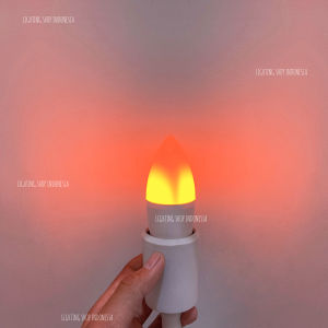 Lampu bohlam api cahaya bergerak 3watt e27