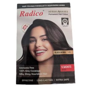 Radico Herbal based Hair Colour(Black Henna) 6 sachets