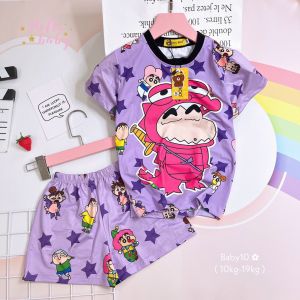 [HCM] (14-20kg) Đồ bộ đùi baby thun lạnh cho bé trai hoặc bé gái. doraemon - báo hồng - Boo nam - mario - looney tunes - ếch xanh keroppi - super cat - cún/chó snoopy - garfield - tom and jerry - ku shin cậu bé bút chì - gấu pooh. hongduyen_2188