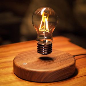 Levitating Light Bulb | Magnetic Night Lamp | Touch Sensor Control | Bulb Life 50000 Hours | 3D Printed Lamp | 55 Lumens Light