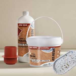 Gypsum-Reinforced Aqua Eco Resin Kit 1:2.5 (Jesmonite Alternative) Non-Toxic Smooth Lightweight Small Large Art Crafts