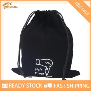 MIH ✨ COD ✨ ไดร์เป่าผมมีเชือกผูกสำหรับจัดเก็บกระเป๋าใส่ไดร์เป่าผมจัดภาชนะใส่เครื่องเป่าผมเครื่องประดับโรงแรมกล่องผ้าฝ้ายอุปกรณ์เครื่องมือเป่าผม