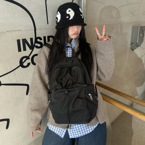 Original polka dot backpack high waterproof nylon backpack lightweight and casual backpack for college students suitable for travel large capacity