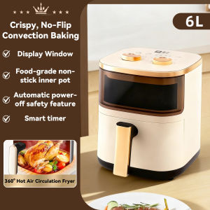 Lecon 1300W Oil-Free Air Fryer Oven Large Capacity Model with Viewing Function Frying and Baking All-in-One Machine