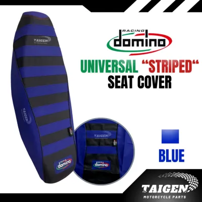 Domino Striped Motorcycle Seat Cover Universal Size
