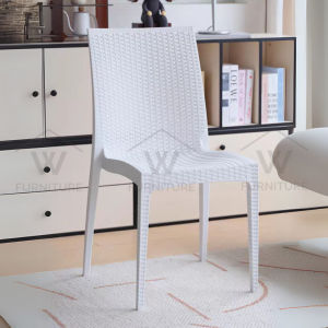 Wfurniture Premium Rattan PP Dining Chair Indoor Cafe Chair Outdoor Event Chair Kerusi Makan Mamak