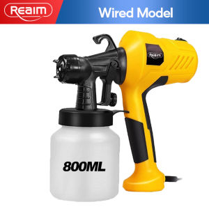 REAIM Electric Spray Paint Machine High Power Total Power 1200W Portable Professional Adjustable 800ML spray paint machine 