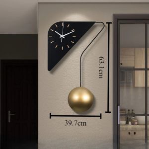 Sacesr Creative Wall Clock Minimalist Luxury Pointer Wall Clocks Large Noiseless Walls Clock Modern Elegant Living Room Decoration 3H4K8