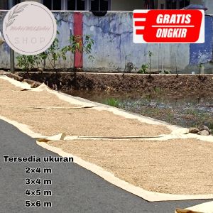 Bisa COD!! Terpal Lot Jemur Padi Jemur Gabah Ukuran 3x4 meter Pabrik Kuat Dan Tahan Lama