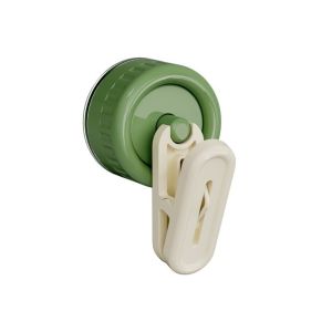 FDO0009 Ceiling Mounted Suction Cup Storage Clip Space Saving Wall Mounted No Drill Hook Convenient Anti-slip Drying Sock Clip Bathroom
