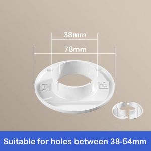 ZENO Split Type Air Conditioning Pipes Cover Plastic White Hole Cover Plug Durable Wall Decorative Cover Cable Entry