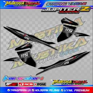 STRIPING VARIASI JUPITER Z BURHAN / STICKER LIST MOTOR VARIASI JUPITER Z BURHAN