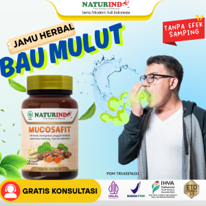 Obat Bau Mulut Herbal BPOM Mucosafit - Ampuh Atasi Bau Mulut akut Dan Nafas Tidak Sedap Gusi