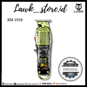 KEMEI KM 1928 HAIR TRIMMER ARMY / KEMEI 1928 MESIN CUKUR RAMBUT