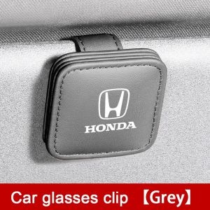 HONDA Kẹp Giữ Thẻ Gắn Kính Bằng Da Cho Xe Hơi odyssey cr-v accord civic hrv city civic jazz brv fc fd accord hrv odyssey crv