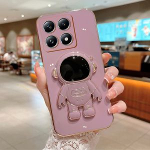Soft Case Xiaomi 14T 14T Pro Silicon Astronot Standing Plating Handphone