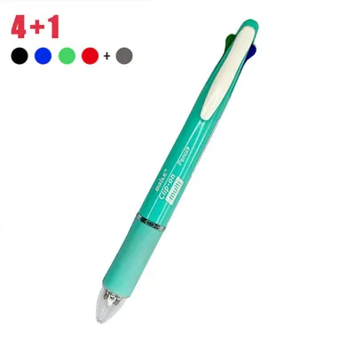 5 in 1 Multicolor Ballpoint Pens With 4 Colors 1 Automatic Pencil Lead School Office Supplies