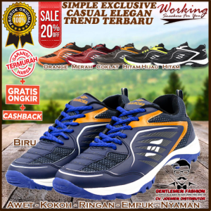 Sepatu Sneakers Sport Pria MAMOZA Premium Sepatu Fashion Formal Sepatu Kets Sepatu Kasual Casual Awet Ringan Empuk Nyaman Pesta Olahraga Joging Lari Badminton Basket Gym Slip on Pria Cowok Cowo Laki Laki Dewasa Terbaru Murah Import Kekinian 2022