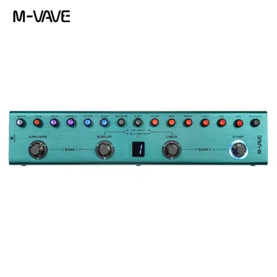 M-VAVE Tank-G Guitar/TANK-B BASS V2 versions Multi-Effects Pedal Rechargeable 36 Presets 9 Preamp Slots 8 IR Cab Slots 3Modulation/Delay/Reverb Effects