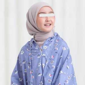 MLVR - Mukena anak tanggung Elise 2 in 1 lasercut katun mikro Pakaian Muslim Anak Perempuan