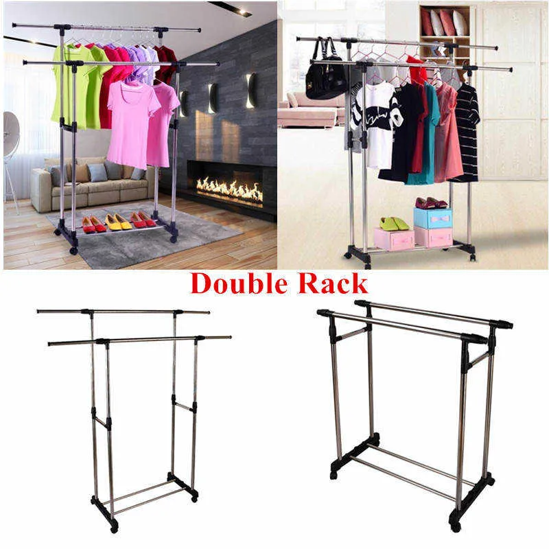 SET OF Sampayan ng Damit Clothes Rack Stand DIY adjustable