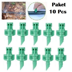 Paket Isi 10 Micro Sprayer 180 / Micro Jet / Aeroponik / Penyiraman Kebun / Taman Micro Jet Sprayer 180 Degree Spray Nozzle