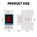 Din Rail Electricity Digital Meter Power Energy Voltmeter Ammeter kWh Reset Voltage Current Monitor AC 80V~270V 110V 230V. 