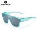 ROCKBROS Polarized Sunglasses for Men Women Cycling Sun Protection Anti-UV Driving Fishing Camping Sunglasses Super Light Running Sunglasses Can Wear with Myopia Glasses. 