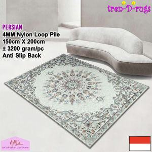 Tren-D-rugs Karpet lantai klasik modern alas lantai ruang tamu tidur anti slip 150 cm x 200 cm - NMs