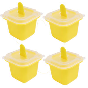 Khuôn đá khối vuông dùng cho thực phẩm Silicone khay khuôn kem với que kem thạch Tự làm bánh mùa hè uống hộp làm đá viên