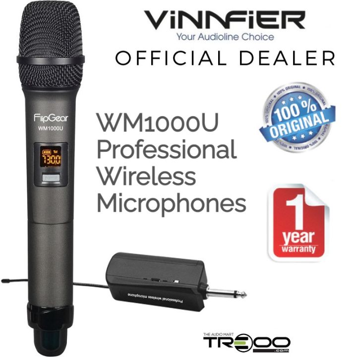 Vinnfier Flipgear WM1000UC Wireless Microphone Lazada Singapore