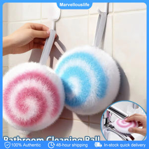 Nano Cleaning Ball Double-sided Velvet Stain Remover Sponge with Hanging Rope Countertop Water Stain Cleaning Tool