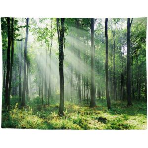 Black and White Coconut Forest Landscape Tapestry Painting Bedroom Decoration Wall Hanging Background Cloth Print