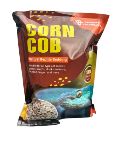 Creepy crawlies Corn Cob Bedding Natural Dusk Free for snake leopard gecko bearded dragon skinks 1KG