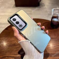 Oppo A5 Pro 5G 4G หรูหรา IMD เคสโทรศัพท์เงินสีสันสดใสสำหรับ Oppo A3 A5 Pro A3Pro A5Pro 5G 2025 โลหะ Frosted เปลือกแข็งฝาครอบป้องกันสำหรับ OppoA3 OppoA5 Pro OppoA3Pro OppoA5Pro 5G เคสป้องกันการตก. 