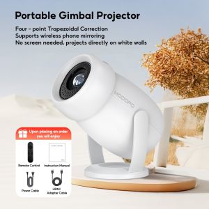 MODOFO Projector Y400 4K Uitra Projector Android12 Portable 5G High-Definition Bluetooth Projector