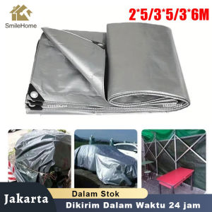 50 tahun tanpa kerusakan Terpal 300cm x 600cm Terpal plastik tersedia 3 ukuran bahan PE Meng-upgrade dan menebal dengan lubang tali tahan suhu tinggi dan rendah perlindungan matahari tahan air(Terpal Tenda Plastik Terpal kolam ikan )3x6 meter 3x5m/2x5m