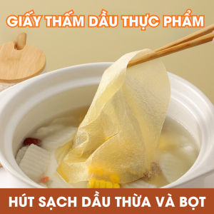 Giấy thấm dầu thực phẩm 100 tờ giấy lót bánh thấm dầu đồ ăn chiên rán hầm có lỗ thoát khí UNIHOME - GTDTP01