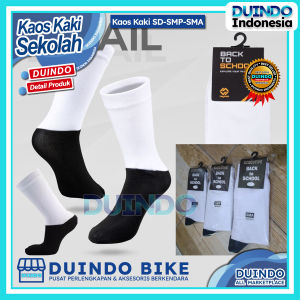 Duindo - Kaos Kaki Sekolah Anak SD SMP SMA Hitam Putih