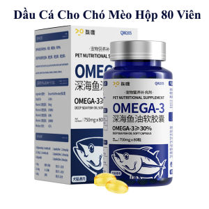 Viên Dầu Cá Cho Chó Mèo Giảm Rụng Lông Làm Mượt Lông