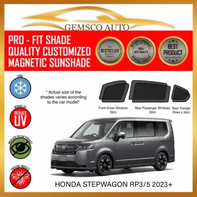 Honda Stepwagon 2023+ ( 6 / 7 pcs ) Car Magnetic Sunshade