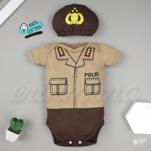 jumper bayi baju bayi lucu karakter polisi police baju anak