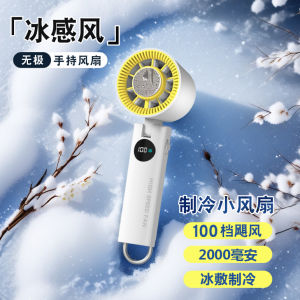 Handheld Turbo Fan Adjustable 100 Wind Speed High Speed Cold Compress Door Gif Outdoor Event