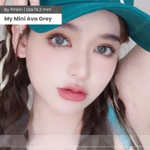 KAKALENS My  Mini Ava Gray Pinkin 14.2mm Natural Lens / Softlen My Mini Ava Grey by Pinkin Softlens