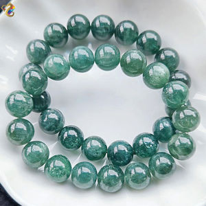 Super Premium Grade Rare Natural Cat Eyes Icy Green Apatite Bracelet