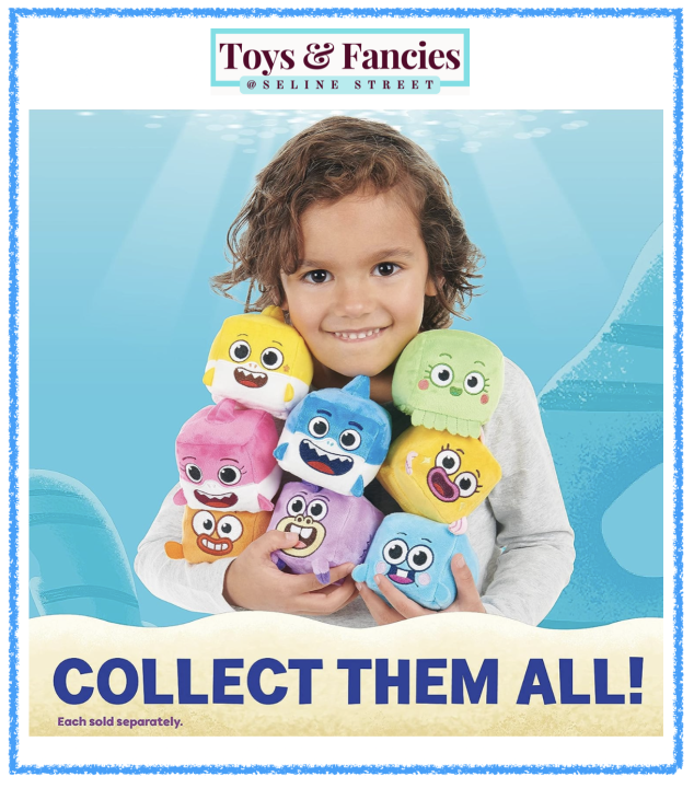 🇺🇸 WowWee Baby Shark's Big Show! Song Cube Plush – (3 Characters