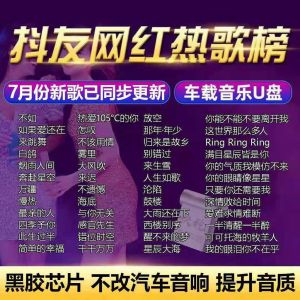 Car music u disk 2024 popular songs抖音车载音乐u盘 2024抖音快手热门新歌曲dj流行神曲汽车usb盘