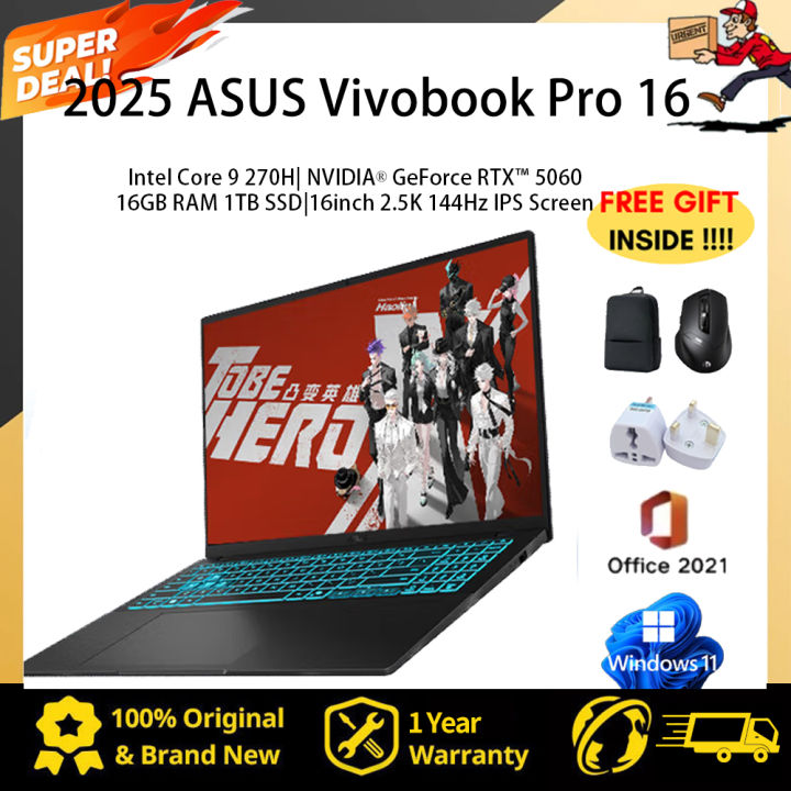 【ASUS Official Warranty】2025 ASUS Vivobook Pro 16 Laptop/ASUS Fearless ...