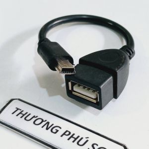 Cáp OTG chuẩn Mini USB (Hình thang) / Dùng cho điện thoại máy tính bảng...