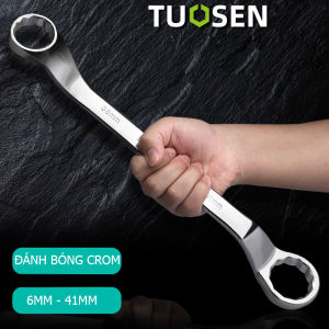 Cờ Lê 2 Đầu Tròng Hoa Mận TUOSEN - Size Đa Dạng Từ 6mm Tới 41mm Cờ lê bánh cóc chất liệu Thép Cacbon